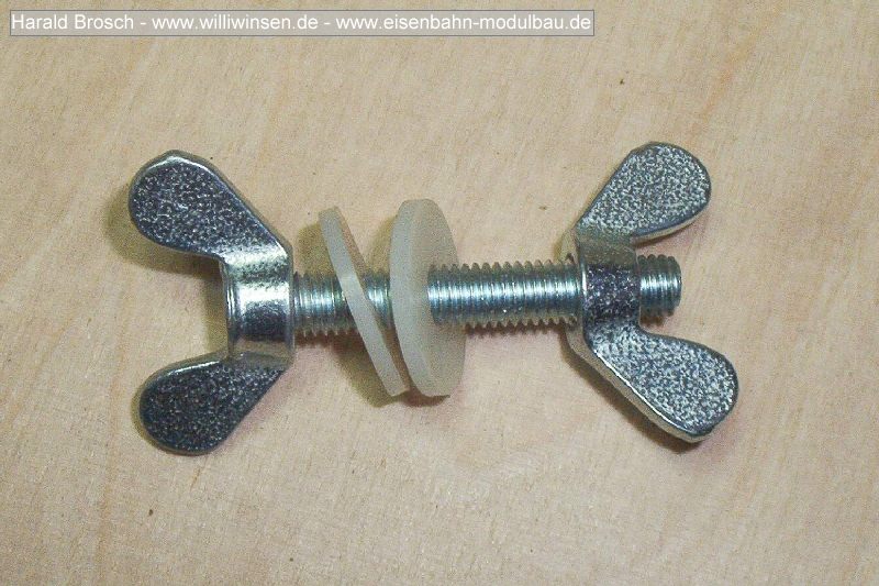 Fluegelschraubenset-Kunststoffscheiben